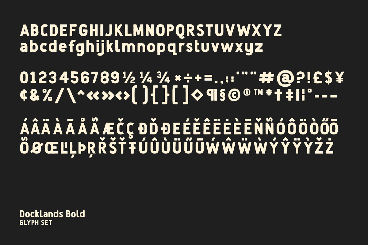 Docklands Font Family, a Sans Serif Font by Hemphill Co (Photo 7 of 12)