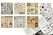 Vintage Newspapers Digital Texture, a Pattern Graphic by CatgoDigital (Thumbnail 2 of 3)