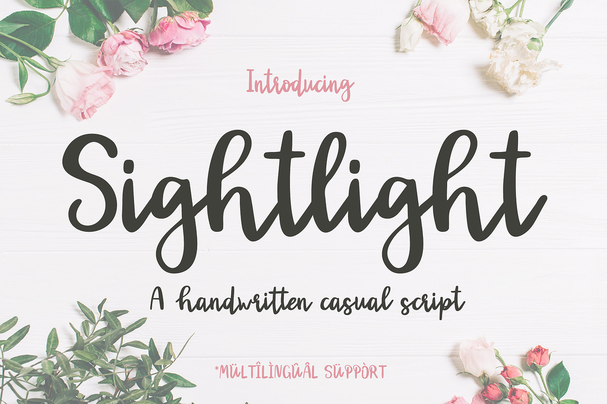 Sightlight Script, a Script Font by Mastilo Designs (Photo 1 of 8)