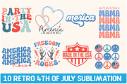 4th Of July sublimation bundle, a Seasonal Illustration by Libby Wishes (Thumbnail 1 of 3)