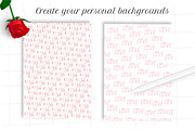 Valentines Day lettering stamps, a Brush Add-On by Let's Art (Thumbnail 5 of 5)