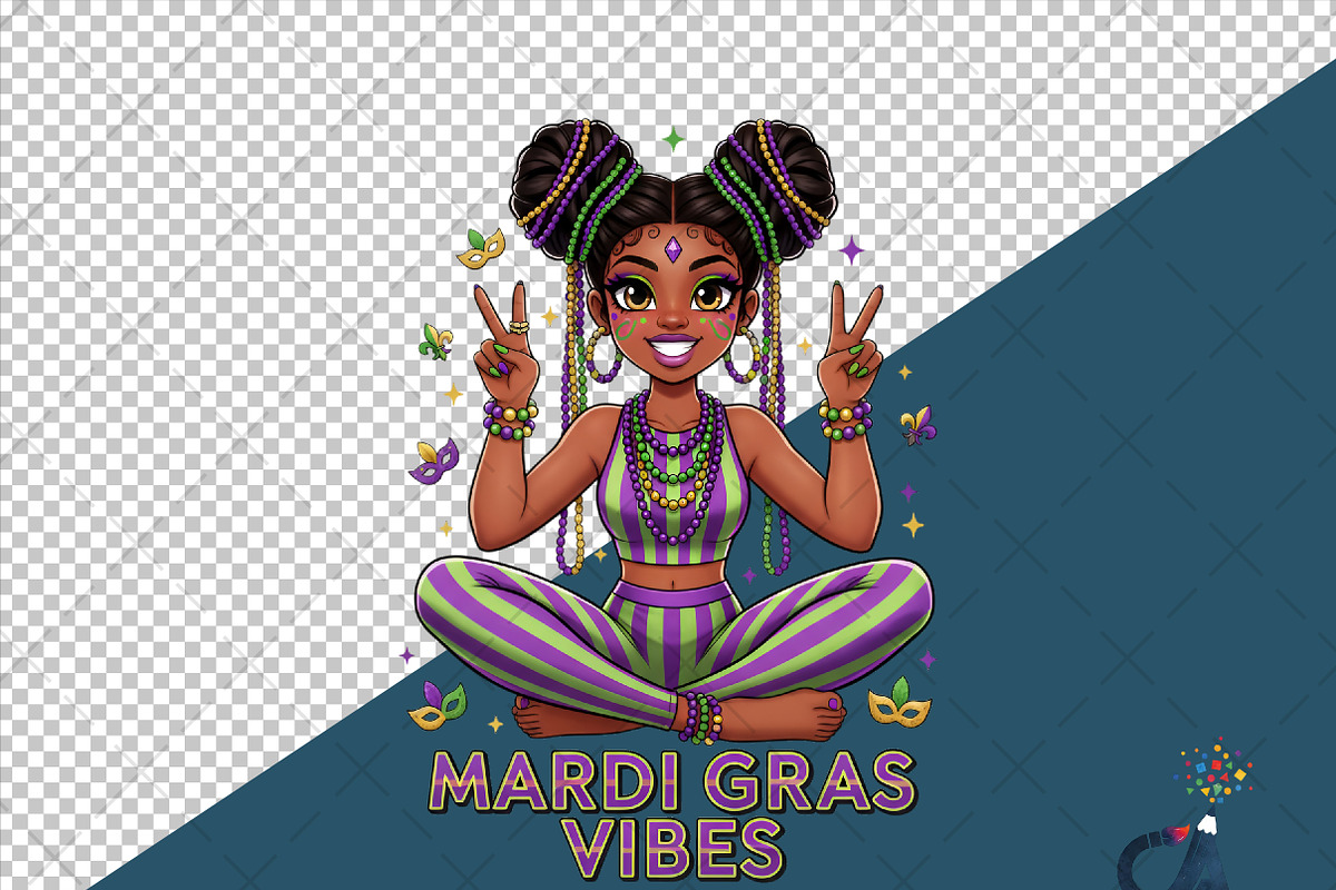 Mardi Gras Vibes PNG, an Illustration by Creative Art (Photo 6 of 6)