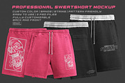Professional sweatshort mockup psd, a Bottom Mockup by NH graphic (Thumbnail 1 of 7)