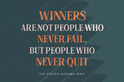 The Stegris Serif Family - 5 Weights, a Serif Font by Letterhend Studio (Thumbnail 8 of 9)