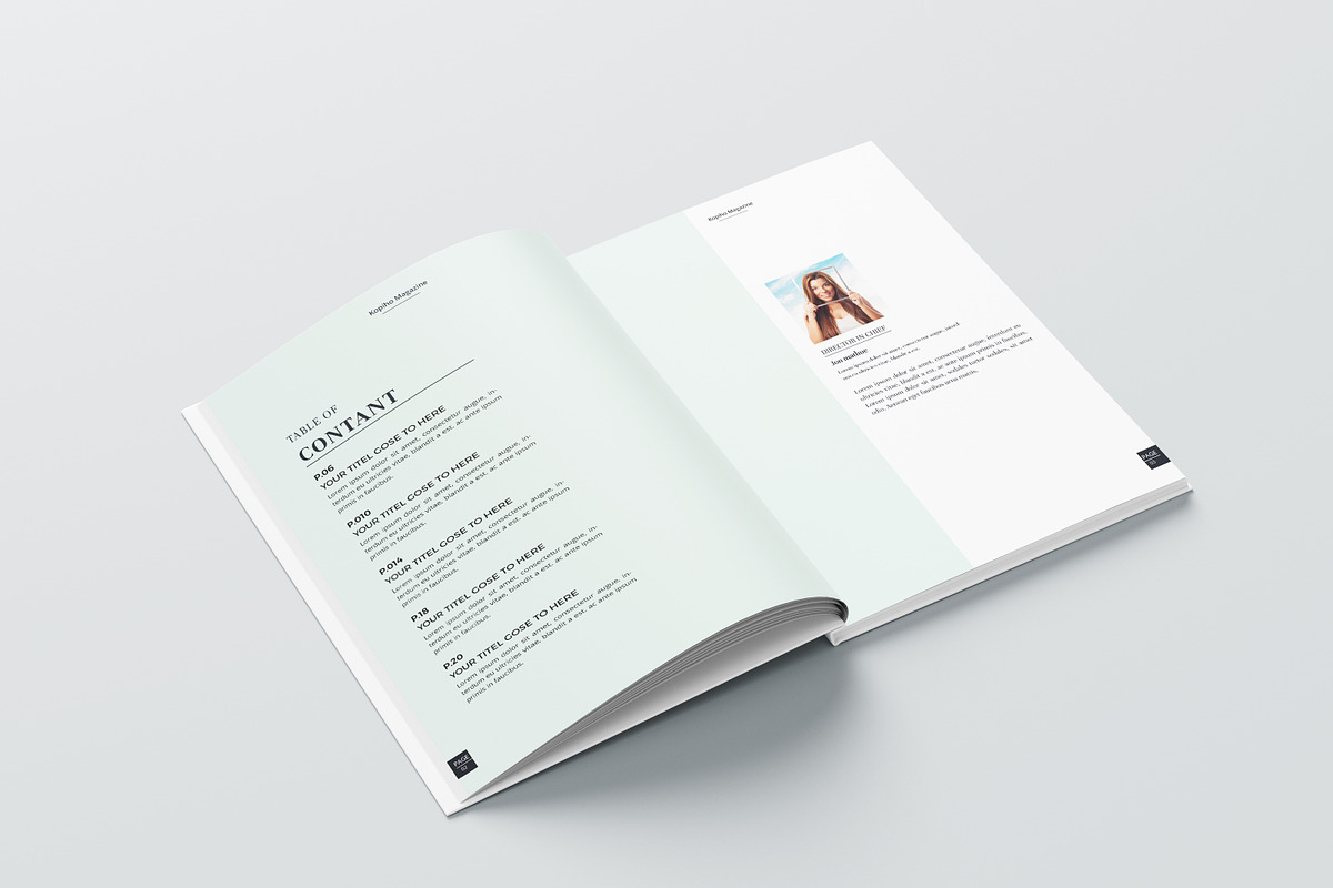 KOPIHO/ Magazine Template, a Magazine Template by obidullah_01 (Photo 3 of 14)