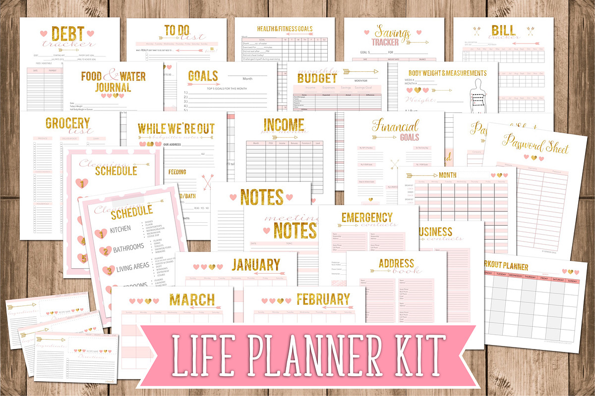 Life Planner Kit 2021 Bundle, a Stationery Template by Genesis Printables (Photo 6 of 6)