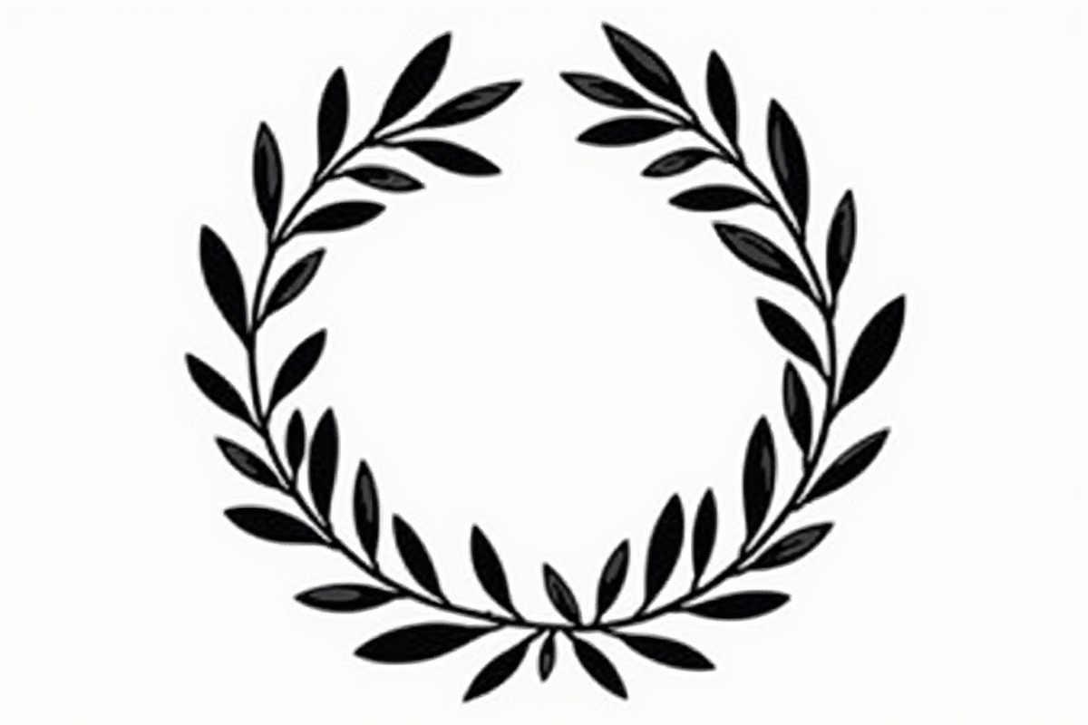 Laurel Wreath Silhouette Set, an Illustration by hafijul (Photo 5 of 9)