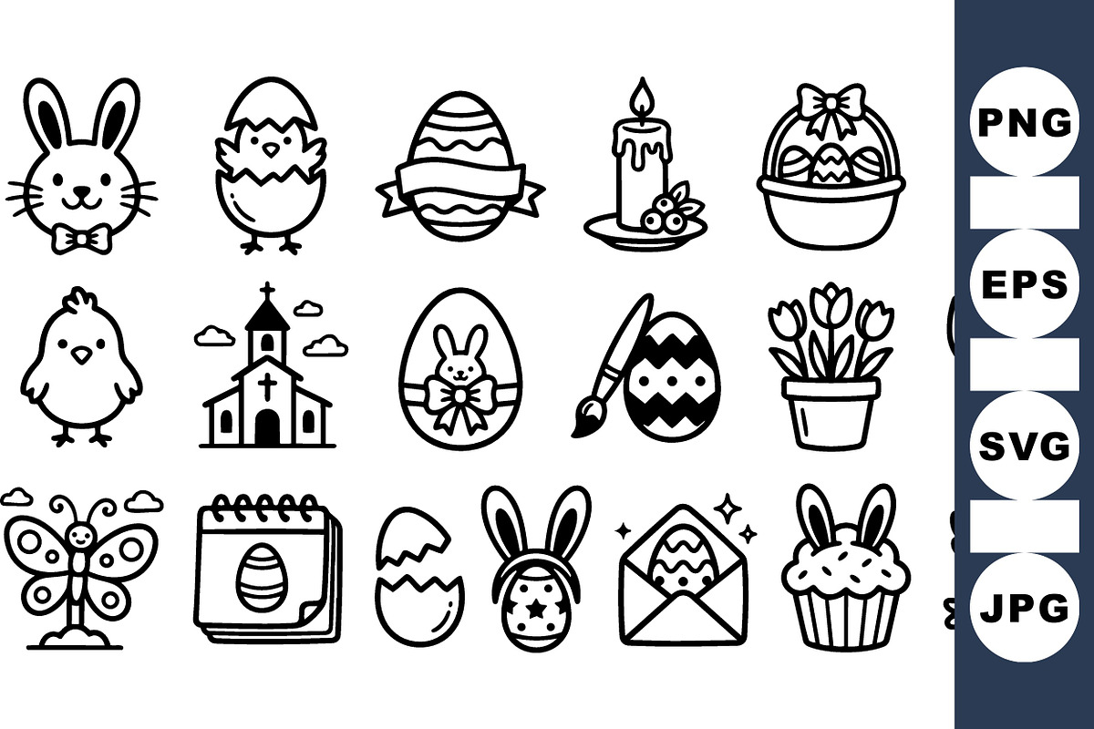 Easter Celebration Clipart Pack, an Illustration by designvectx (Photo 1 of 3)