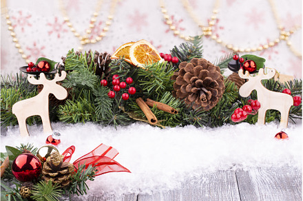 Christmas festive background with