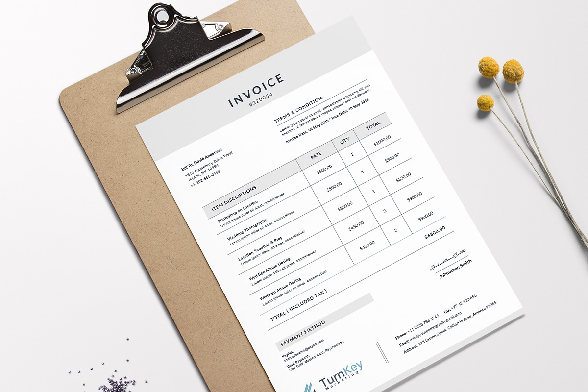 Invoice, a Stationery Template by TelaTemplates (Photo 8 of 10)