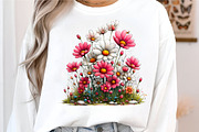 Whimsical Spring Daisy Flowers Clipa, an Illustration by GatewayDesign (Thumbnail 3 of 5)