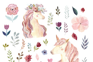 Unicorns & Flowers Collection