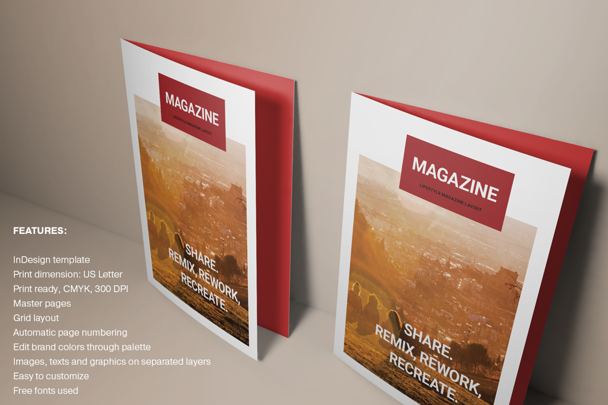 Red Magazine, a Magazine Template by Boris Cupac (Photo 1 of 13)