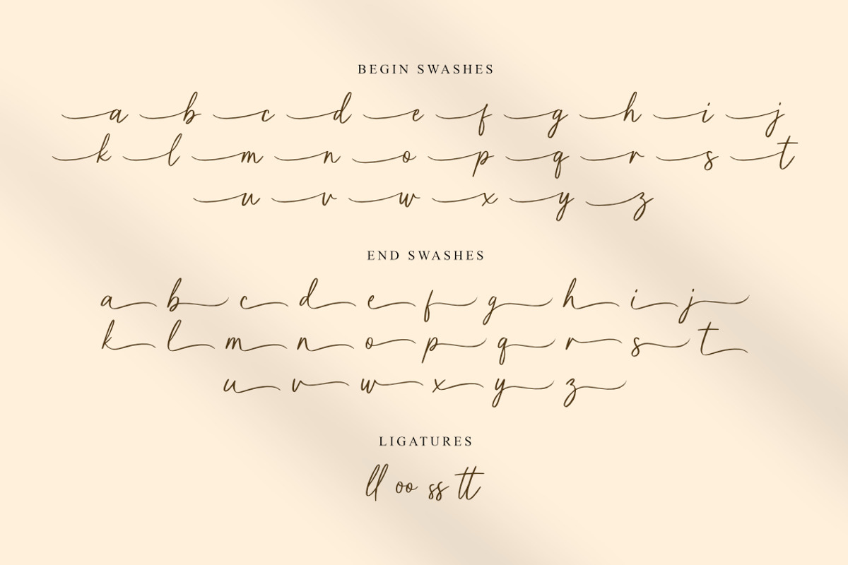 Purelines - Calligraphy Font, a Script Font by Suby Studio (Photo 9 of 9)