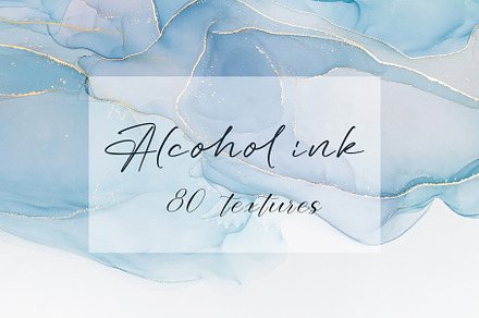 Colorful alcohol ink textures