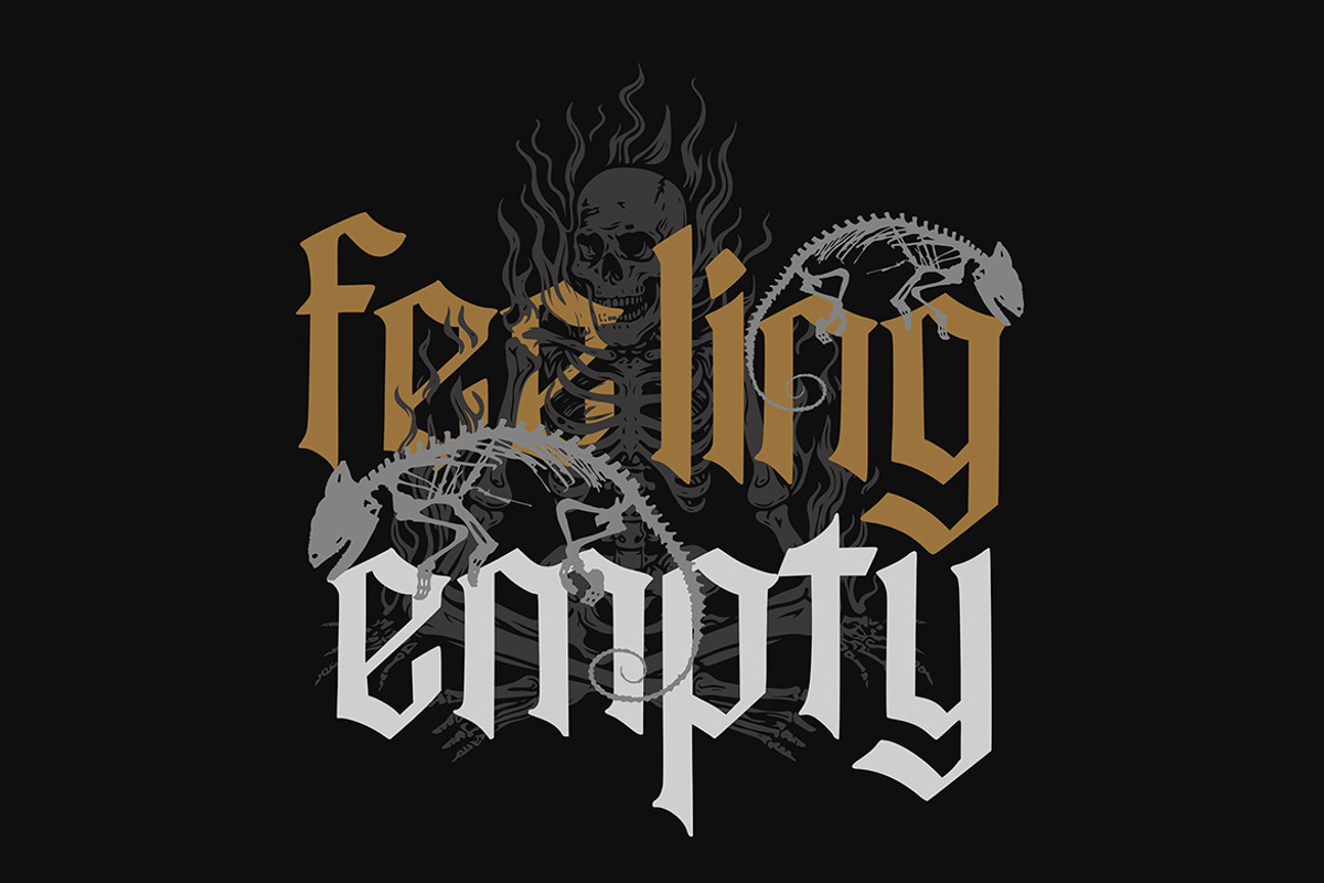 Rettvik - Blackletter Typeface, a Blackletter Font by Arendxstudio (Photo 7 of 9)