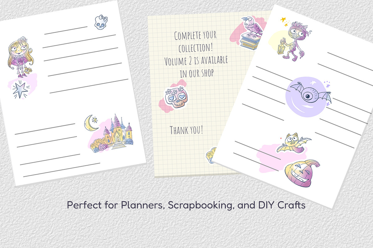 Cute Spooky Pastel Halloween Bundle, an Object Illustration by ArtyCats (Photo 6 of 6)