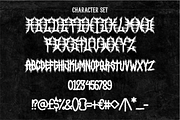 Black Grove Extreme Black Metal Font, a Blackletter Font by PutraCetol Studio (Thumbnail 5 of 5)