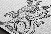 Magic Beasts Engraving Style Vector, an Animal Illustration by Croisy (Thumbnail 8 of 8)