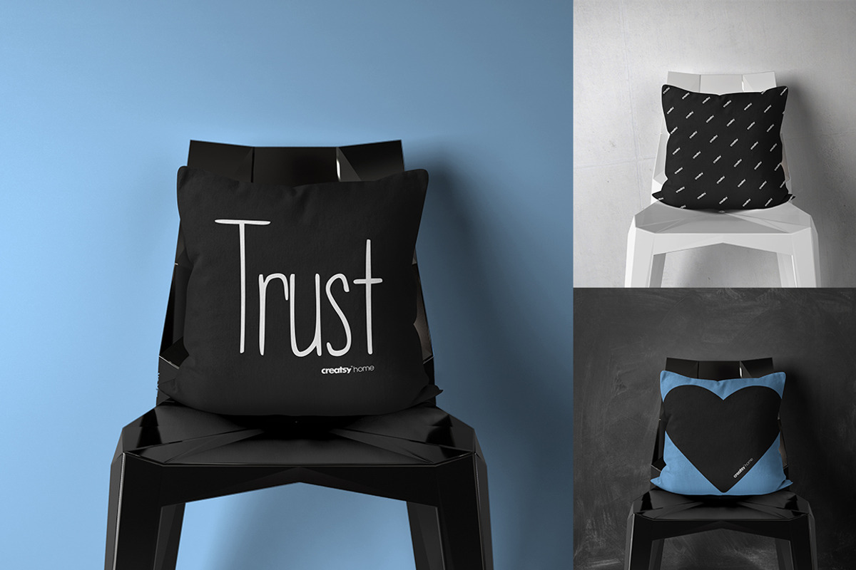 Throw Pillow Mockup Set, a Household Mockup by creatsy2 (Photo 3 of 13)