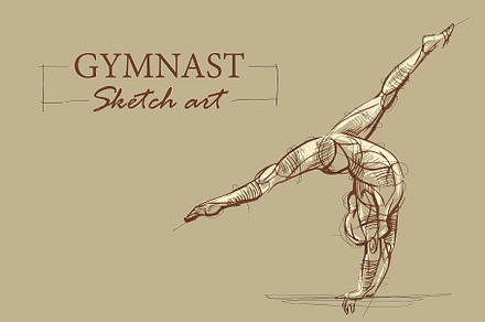 Sketch of gymnast