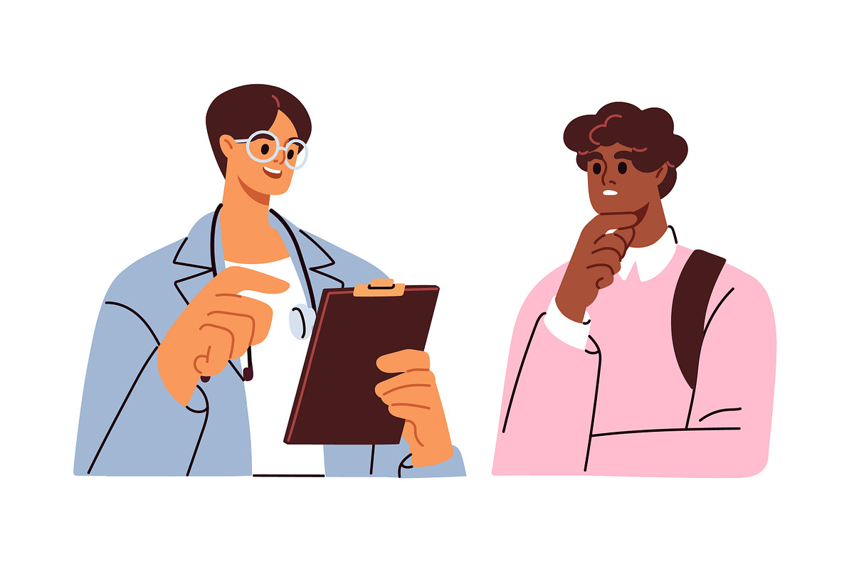 Patients visit doctors. Health exam, a Healthcare Illustration by Good Studio (Photo 2 of 9)