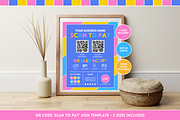 Colorful Scan to Pay sign, a Stationery Template by SunshineStudioBoutique (Thumbnail 9 of 10)
