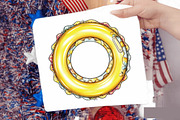 Watercolor Cozy Yellow Summer Clipar, an Empty State Illustration by SVGArt (Thumbnail 9 of 9)