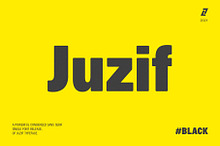 Juzif Black (Single Display Font)