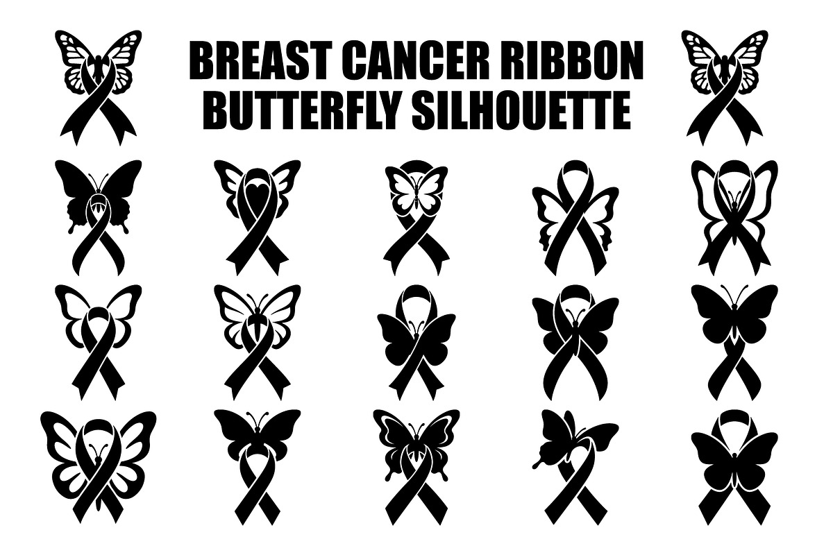 Breast Cancer Ribbon with Butterfly, a Seasonal Illustration by balal (Photo 1 of 17)