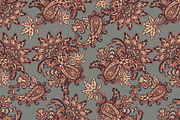 2 Eczotic seamless paisley patterns, a Pattern Graphic by antalogiya (Thumbnail 3 of 3)