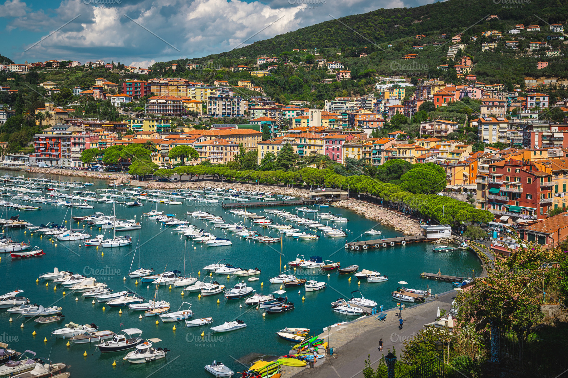 Harbor and seaside buildings, an Architecture Photo by Alpine Dreams