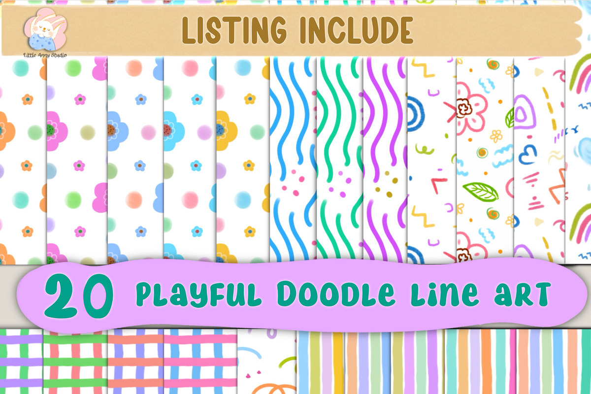 Playful Doodle Borders for Classroom preview 4