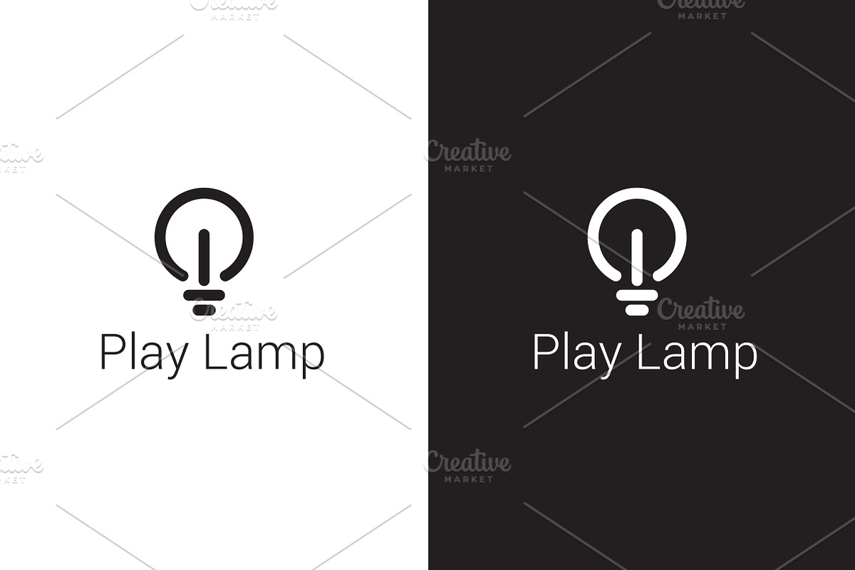Play Lamp Logo, a Branding & Logo Template by Sahade Studio (Photo 4 of 5)