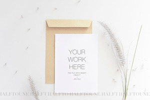 5x7 Wedding Invitation Mockup, a Graphic by HALFTOUNE