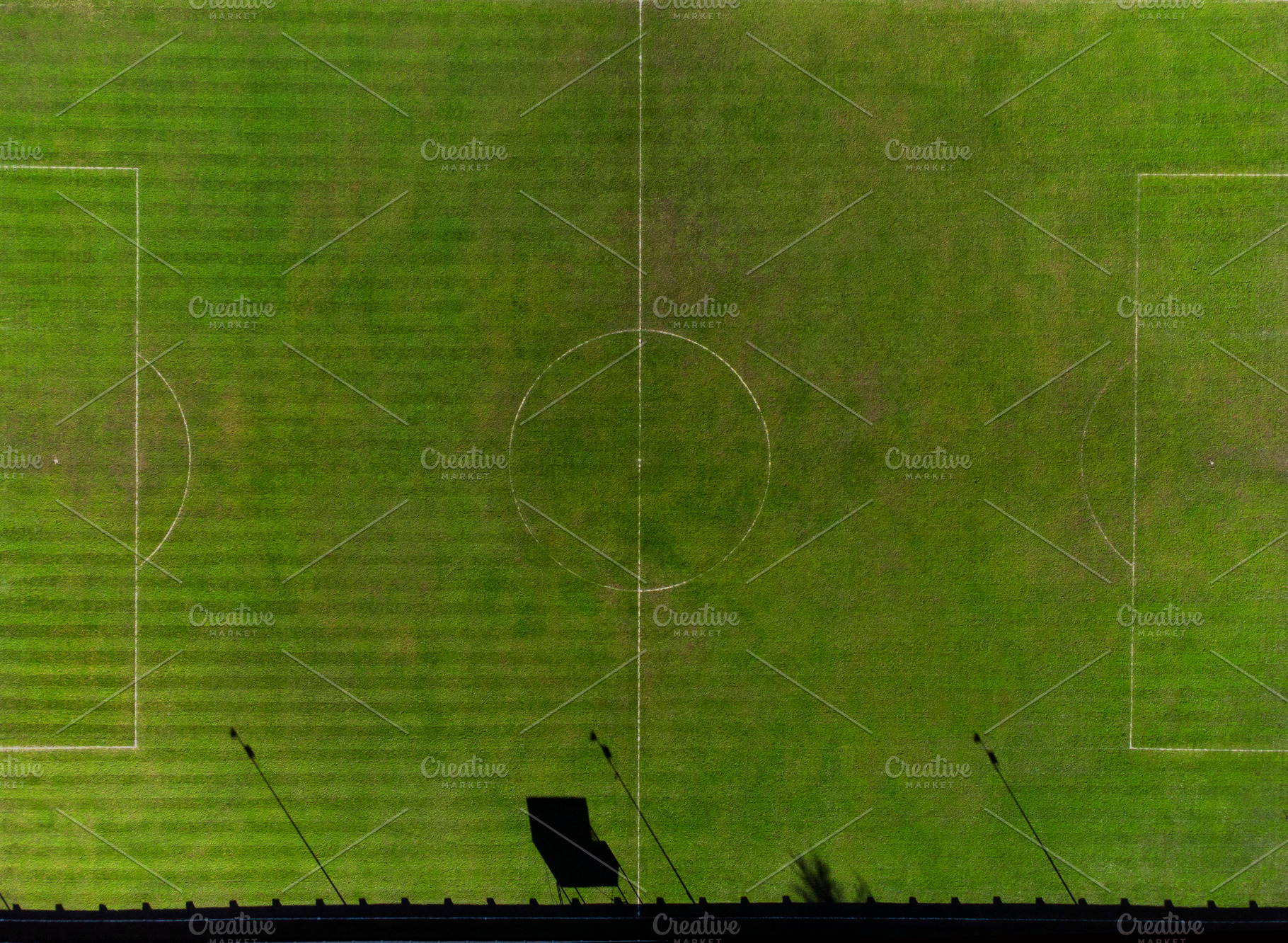 An overhead shot of an empty green s, a Sports & Recreation Photo by CreativePhotoSpain