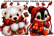 Cute Christmas Mega Bundle, a Seasonal Illustration by CreationArt (Thumbnail 1 of 5)