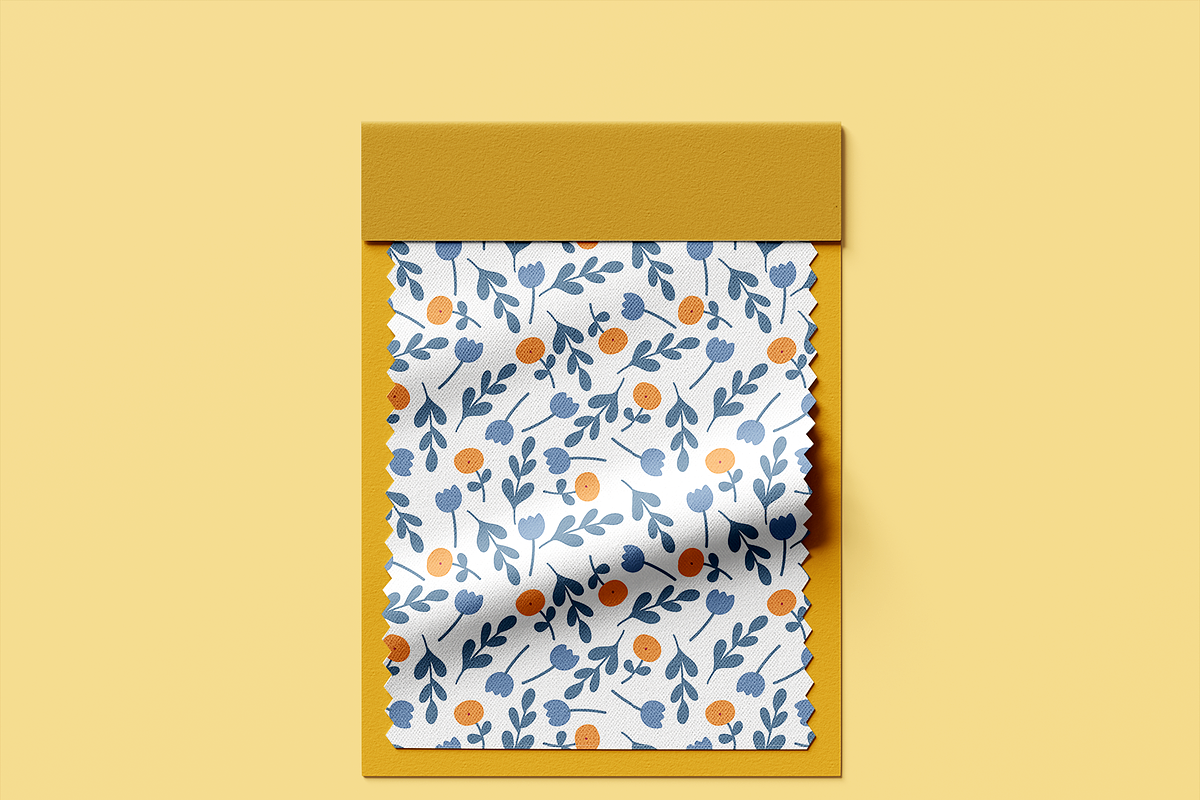 Simple flowers patterns and frames, a Pattern Graphic by Daria Balaeva (Photo 4 of 9)