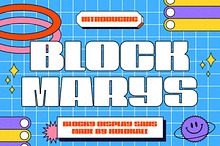 Block Marys - Blocky Display Sans