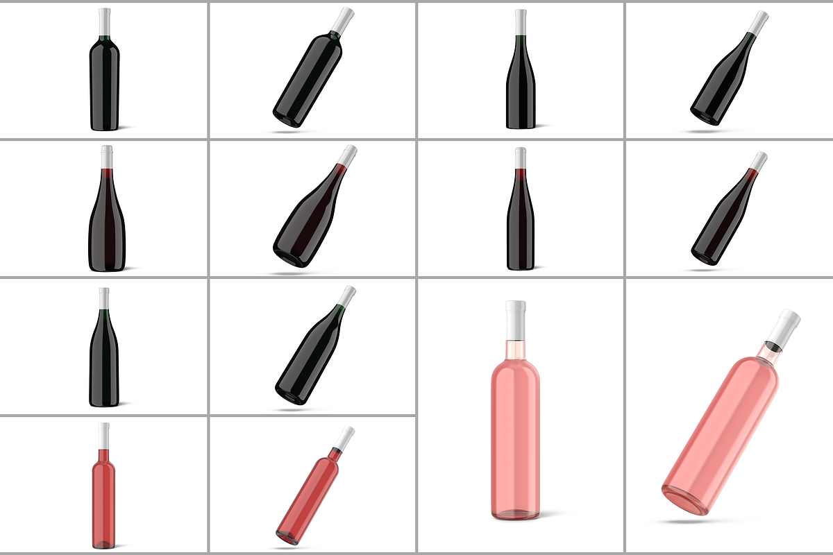 Wine Bottle Mockup, a Packaging Mockup by Mockupdaddy (Photo 3 of 22)