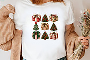 Preppy Christmas Tree Gift Box PNG, a Seasonal Illustration by CraftArtStudio (Thumbnail 3 of 4)