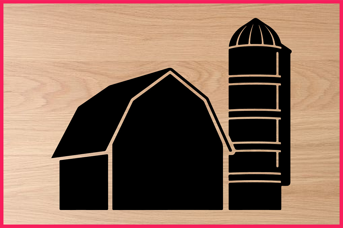 17 Farm Building Silhouette Vector, an Illustration by Designs_River (Photo 3 of 4)