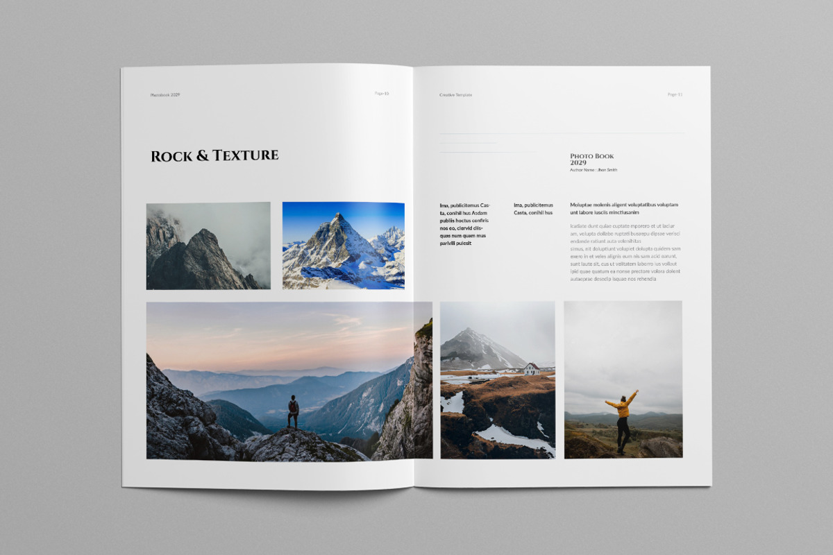Photo Book Layout | Canva, a Brochure Template by Pixelpick (Photo 6 of 9)