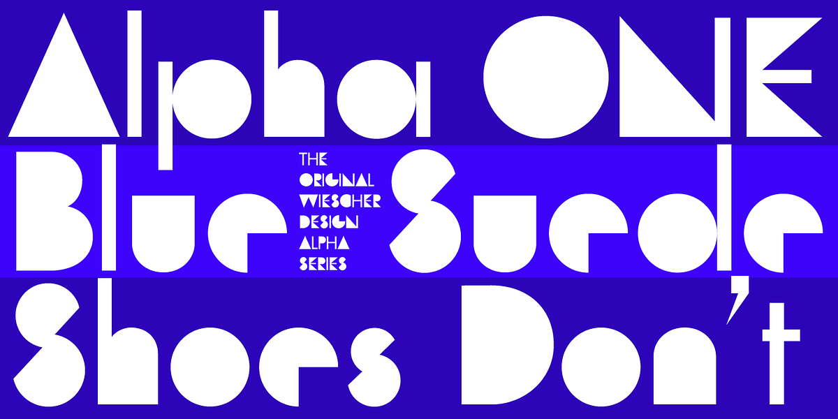 AlphaOne, a Font by Wiescher-Design (Photo 8 of 8)