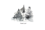 Watercolor Forest Collection, a Texture Illustration by MayaNavits (Thumbnail 10 of 10)