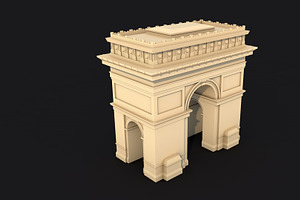 5 Famous Landmark France Low Poly