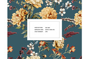 Victorian vintage botanical textile, a Pattern Graphic by Milatoo (Thumbnail 7 of 9)