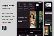 Public News - Landing Page Template, a Websites & App Template by RPWDS (Thumbnail 1 of 3)