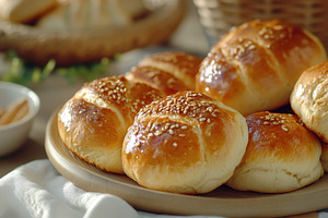 Assortment of freshly baked bread, a Photo by Pavel_design