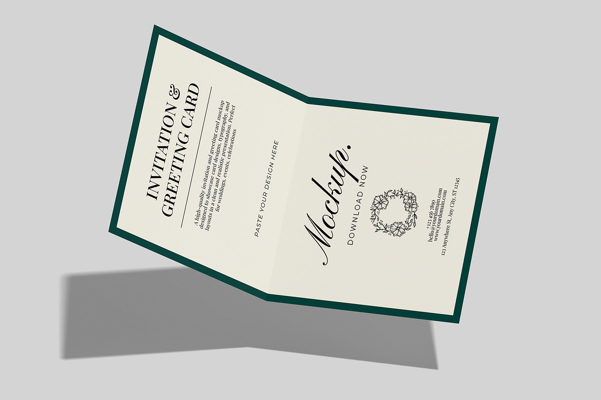 Invitation & Greeting Card Mockups, a Merchandise Mockup by Unerispace (Photo 5 of 5)